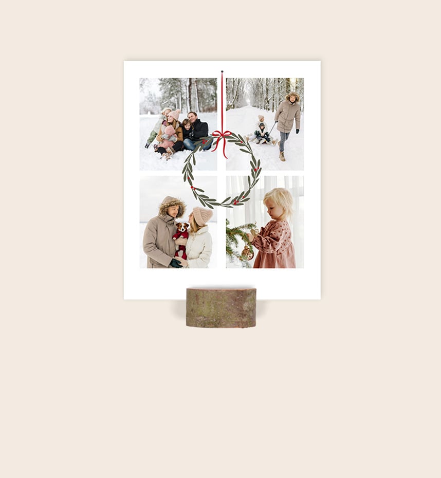 Fotoaufsteller zu Weihnachten