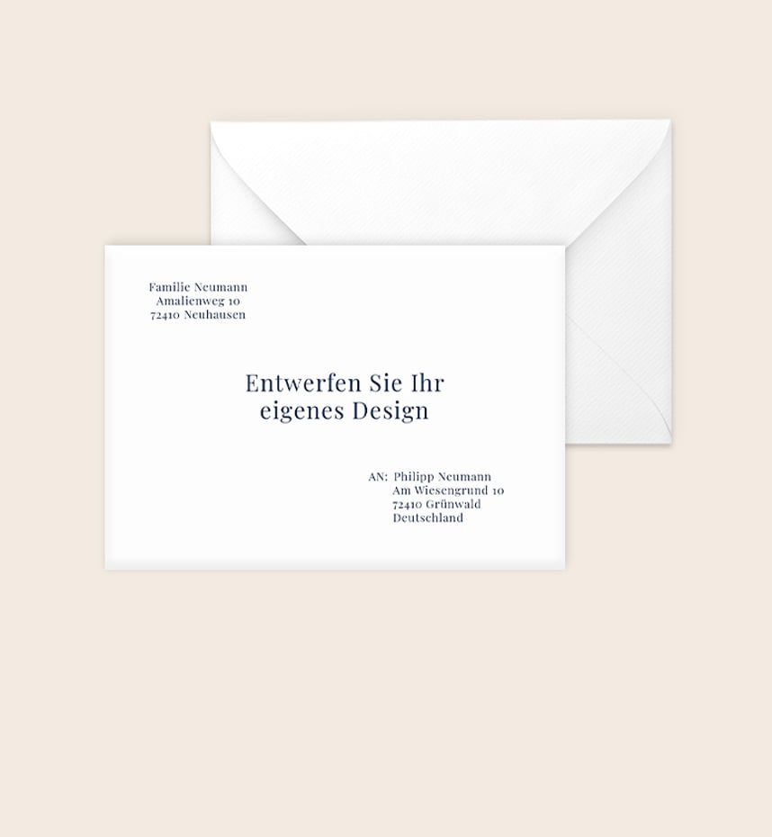 Briefumschläge mit Design Blanko