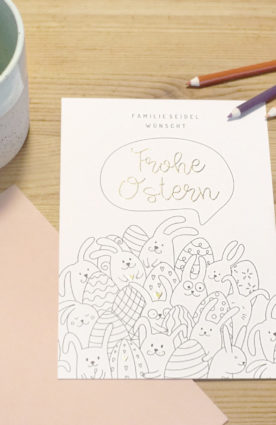 Osterkarten zum Ausmalen von Kartenliebe
