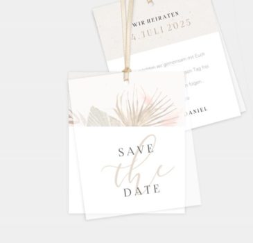 Save-the-Date-Karte Boho Love