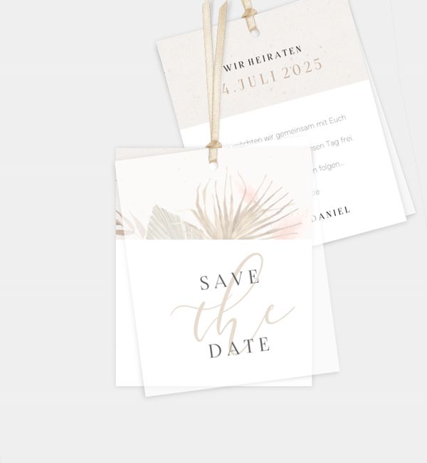 Save-the-Date-Karte Boho Love