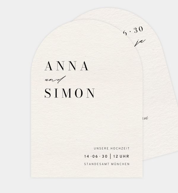 Hochzeitseinladung im Design 