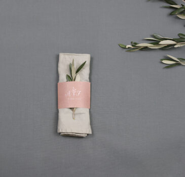 Serviette mit Banderole