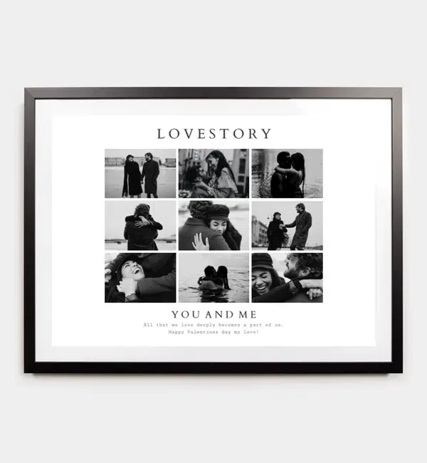 Fotocollage im Design "Lovestory"