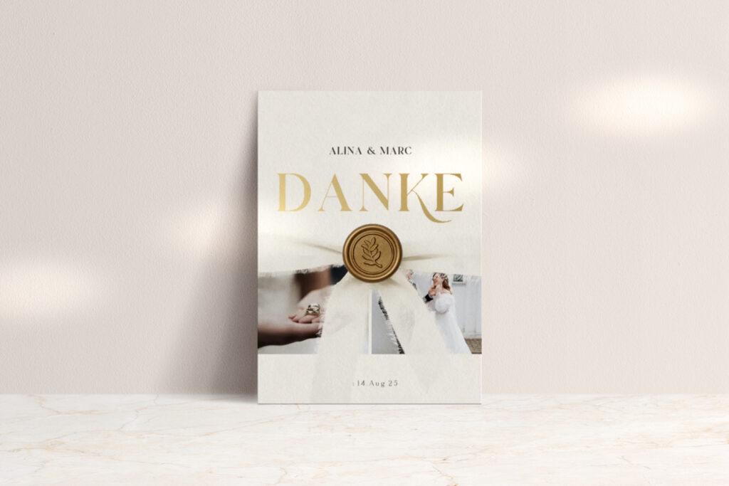 Dankeskarte im Design 