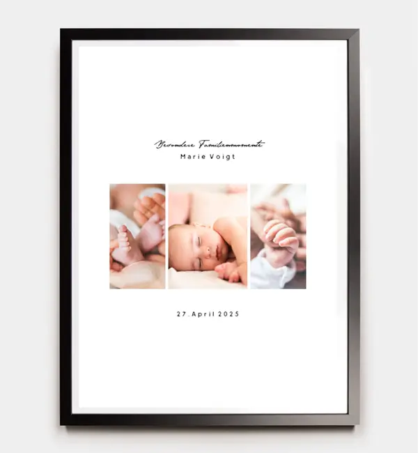 Fotocollage im Design "Familienpost"