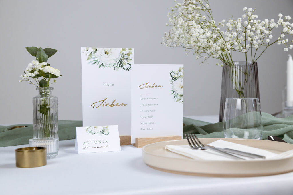 Sitzordnung im Set Green Romance