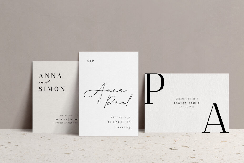 Hochzeitskarten Designs 