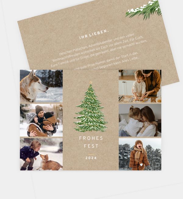 Weihnachtskarte im Design 