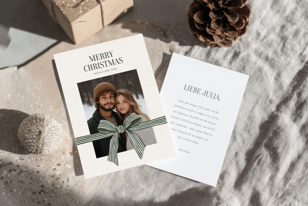 Weihnachtskarte im Design