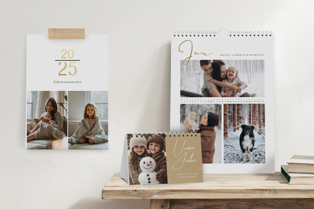 Wandkalender und Fotocollagen
