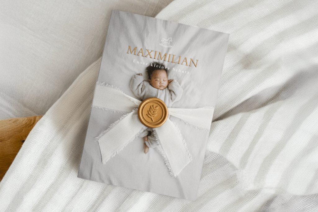 Geburtskarte im Design