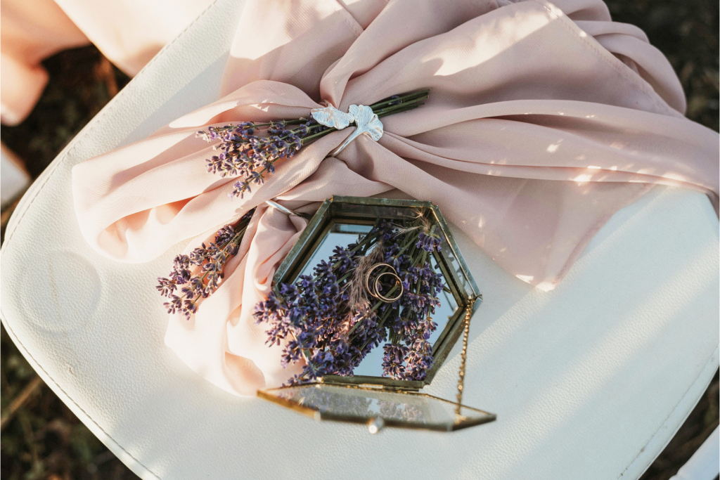 Lavendel Blumendeko