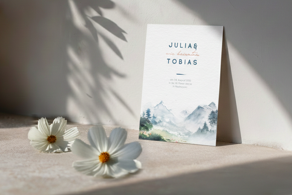 Einladungskarte im Design 