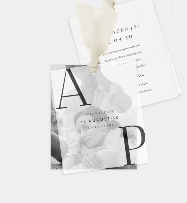 Save-the-Date-Karte im Design 