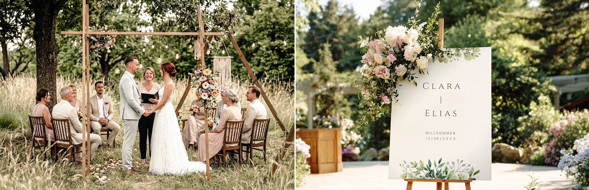 Gartenhochzeit planen: Deko, Ideen & Location