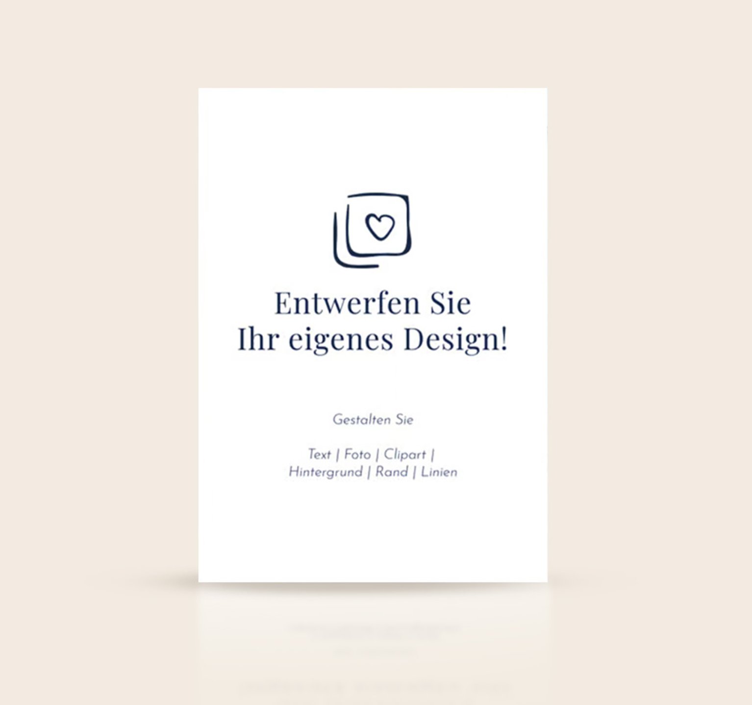 Gestalten Sie Ihre eigenen Karten mit dem Kartenliebe Blanko-Design