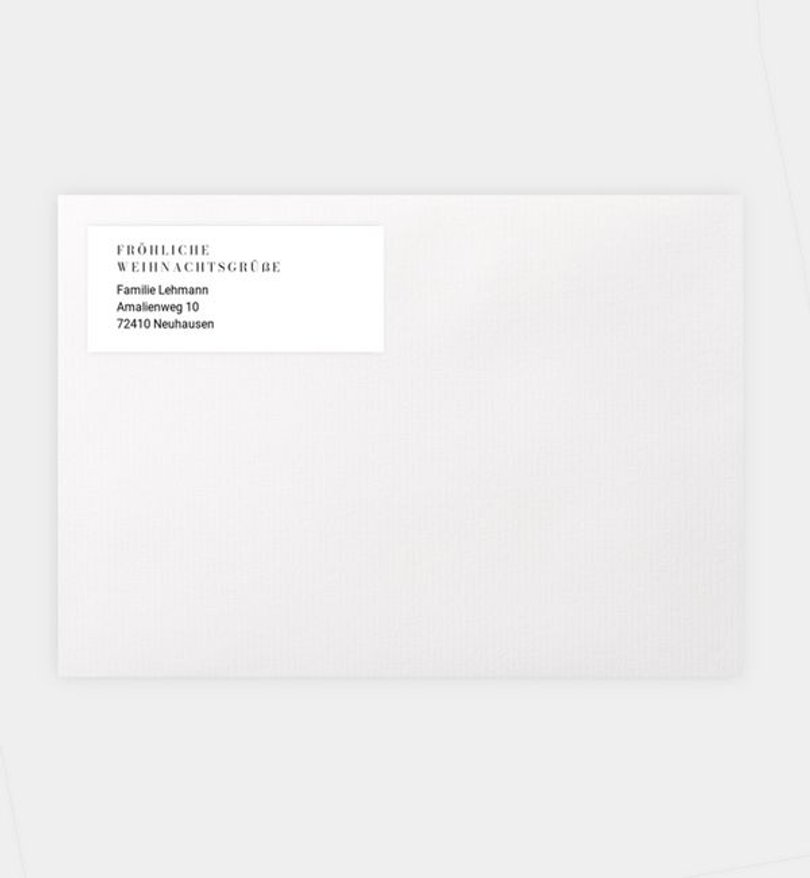 Absenderaufkleber Weihnachten Collect Memories