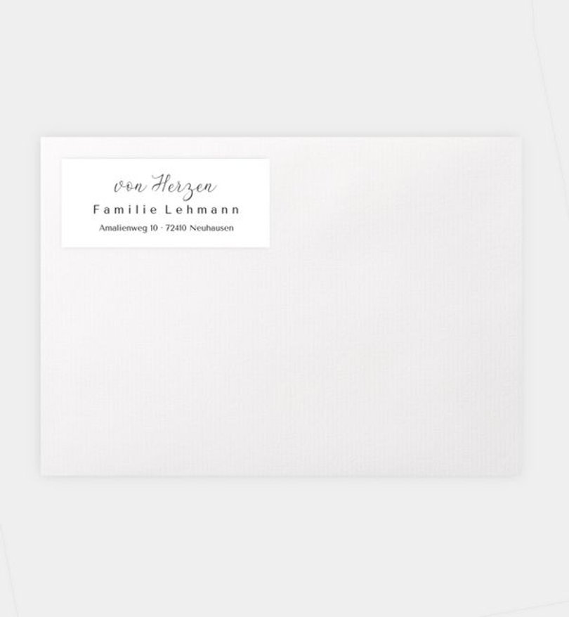 Absenderaufkleber Weihnachten Edel