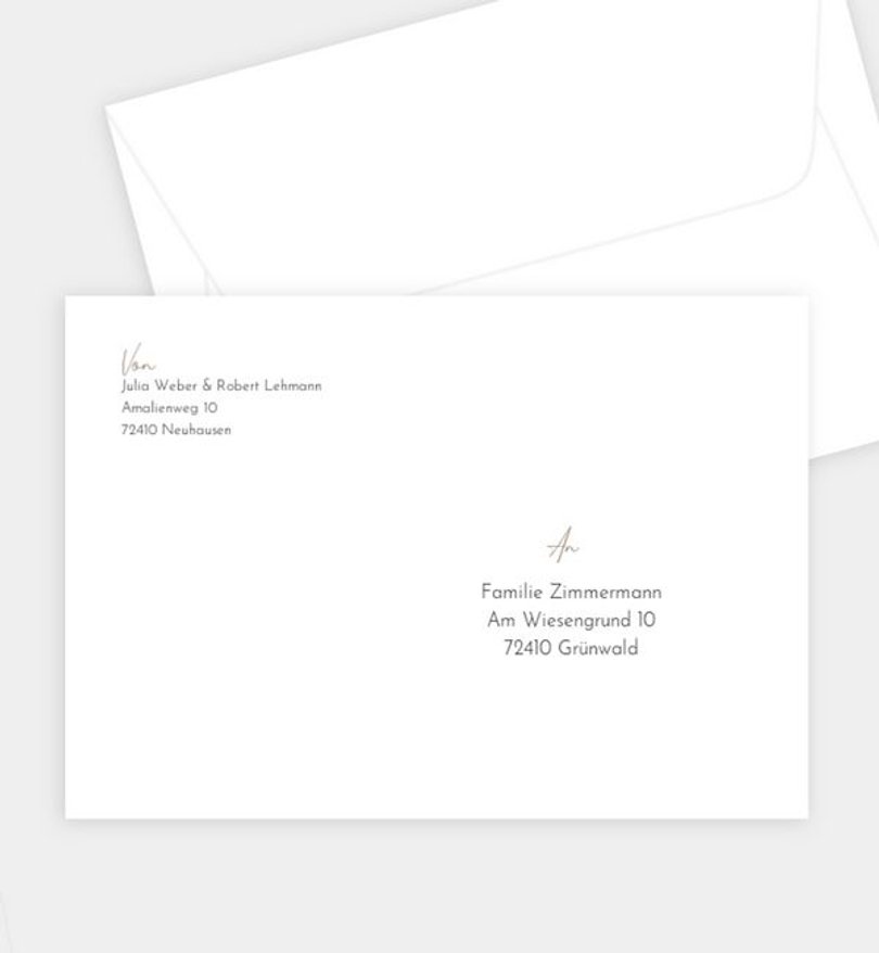 Briefumschlag Hochzeit Nice day