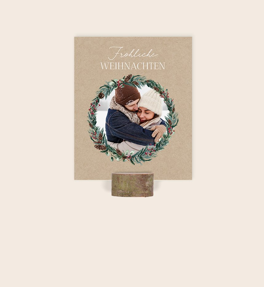 Fotoaufsteller zu Weihnachten